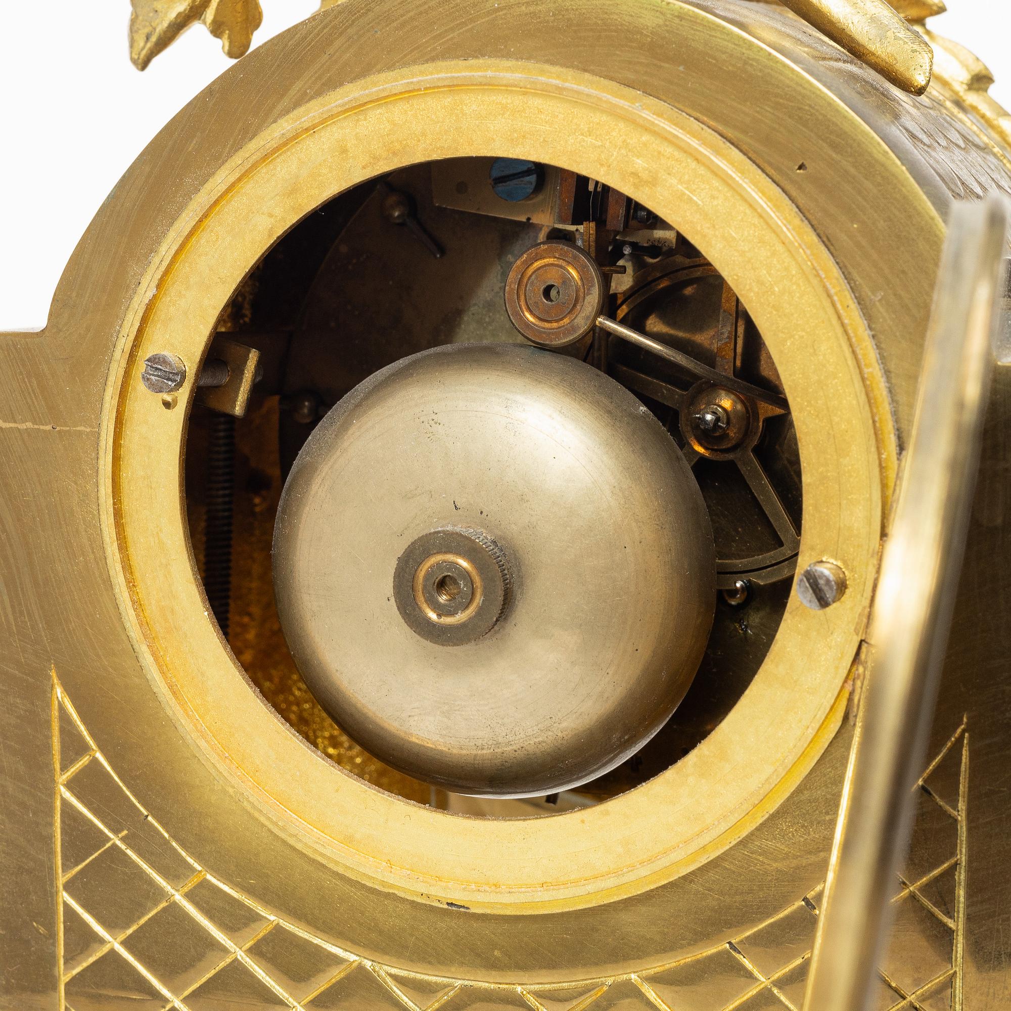 Table pendulum clock, Empire style, 20th century.
