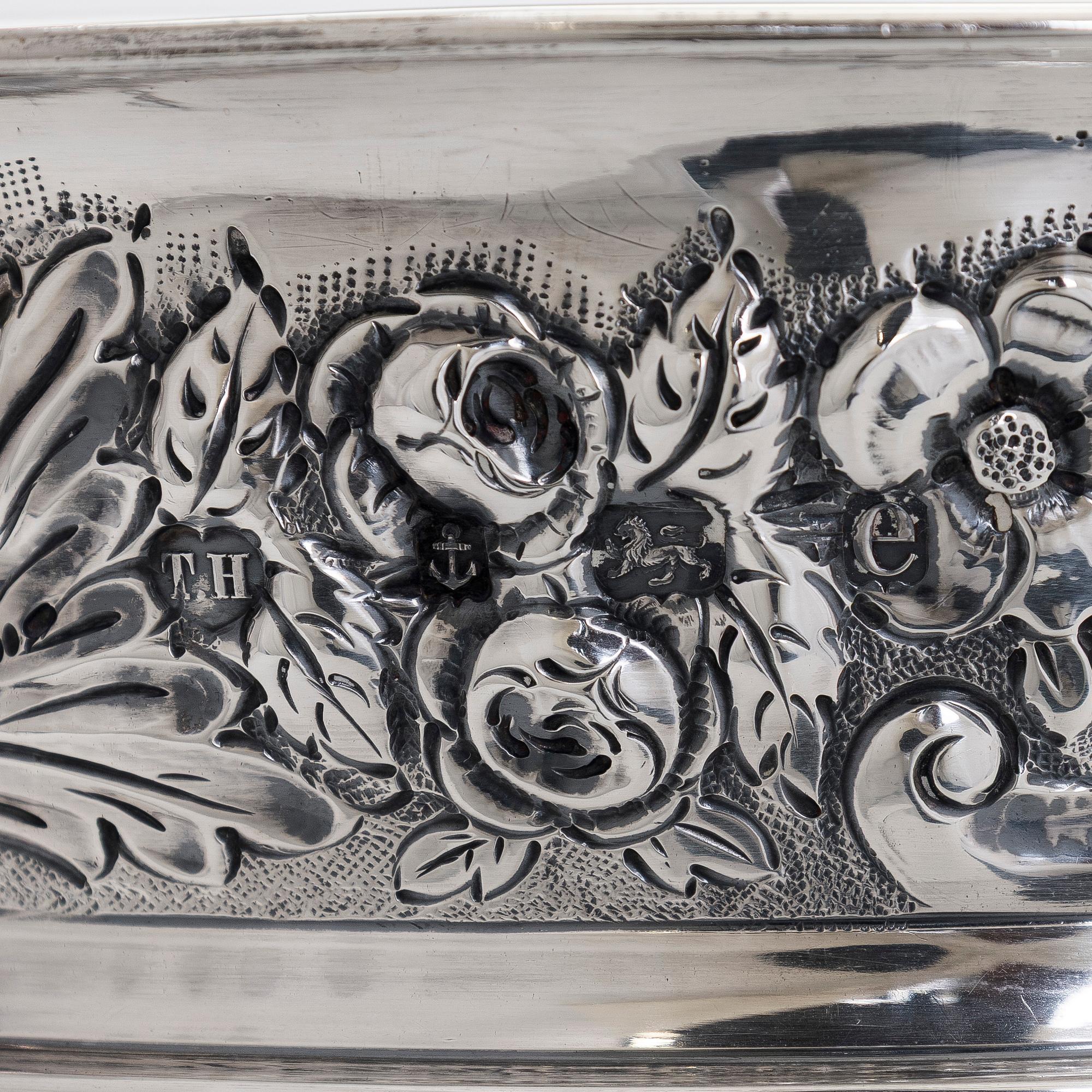 Skål, silver, Thomas Hayes, Birmingham 1904.