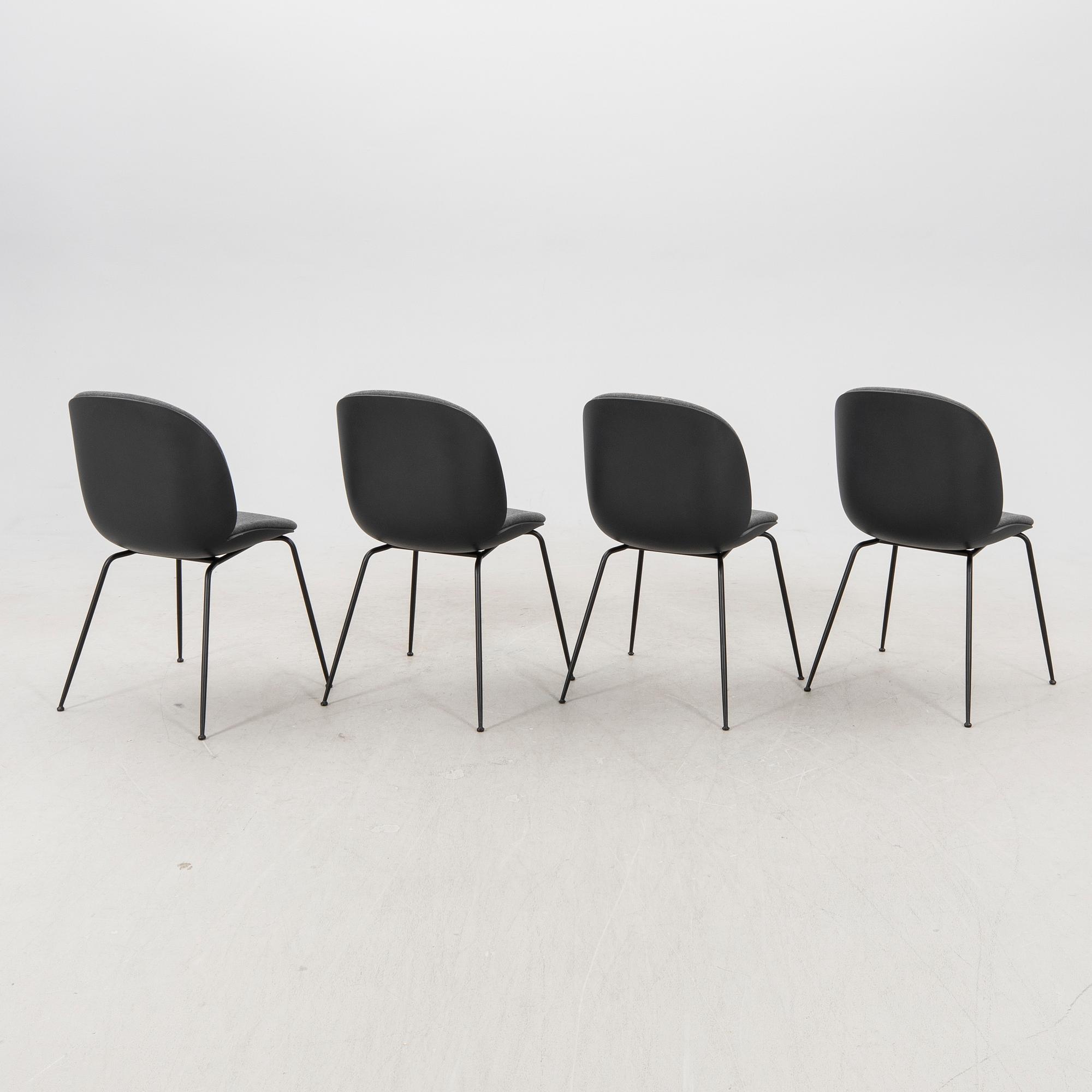 Gamfratesi, chairs 4 "Beetle" for Gubi, contemporary.