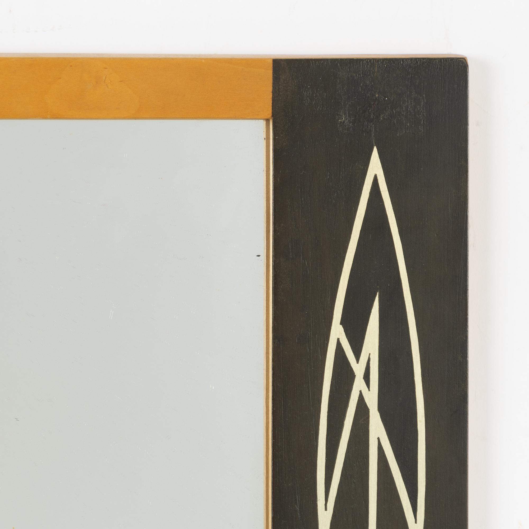 A 'Pacific' mirror, Atelier Wards, 1950s.