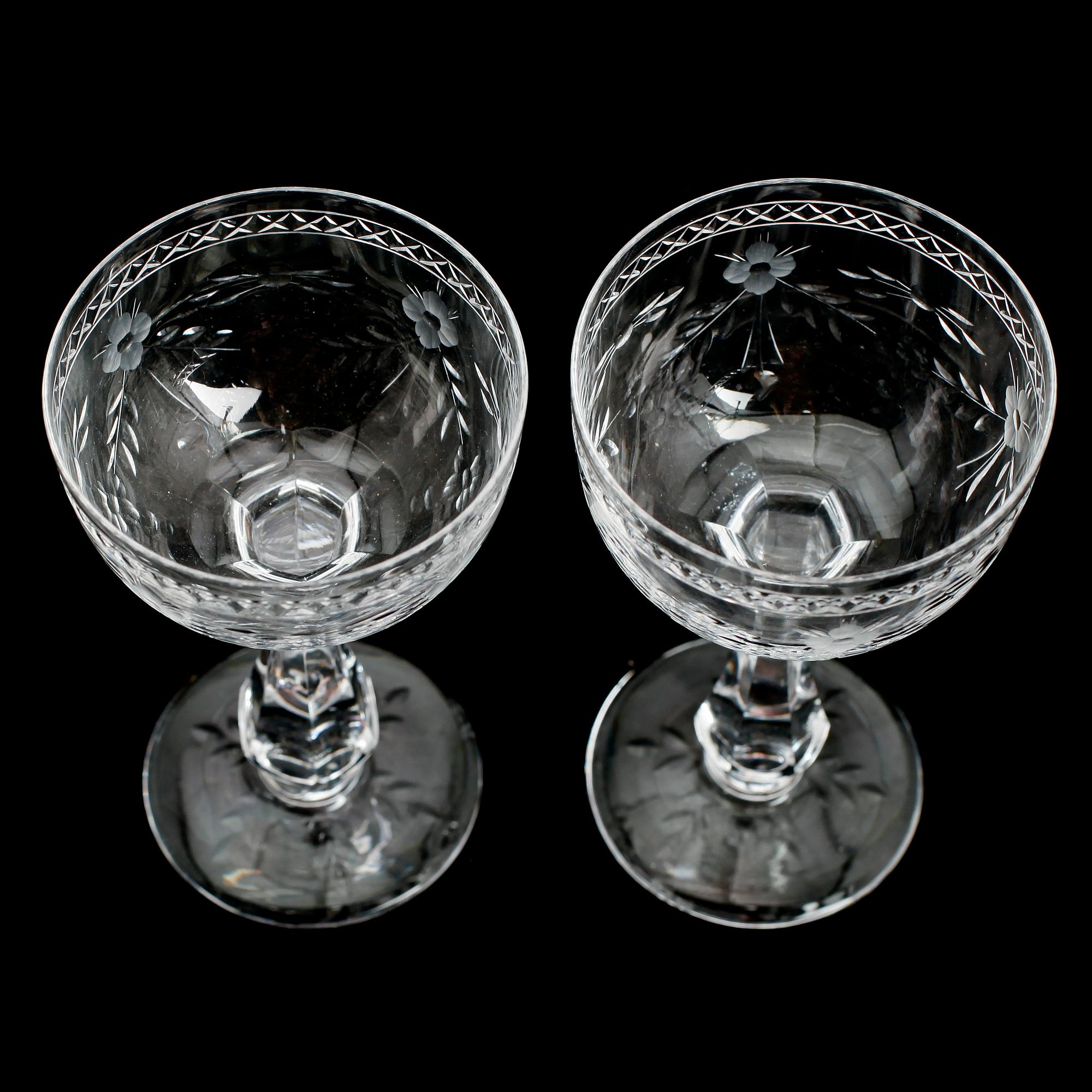 MADEIRAGLAS, 10 st, "MacGuirlang", Fritz Kallenberg, Boda.