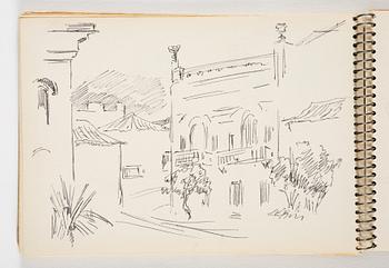 Lotte Laserstein, 4 skissböcker med blyertsteckningar.