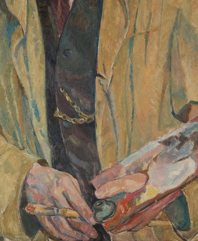 Mollie Faustman, Carl Wilhelmson's self-portrait from 1927 (copy after Wilhelmson's original in Galleria degli Uffizi, Florence).