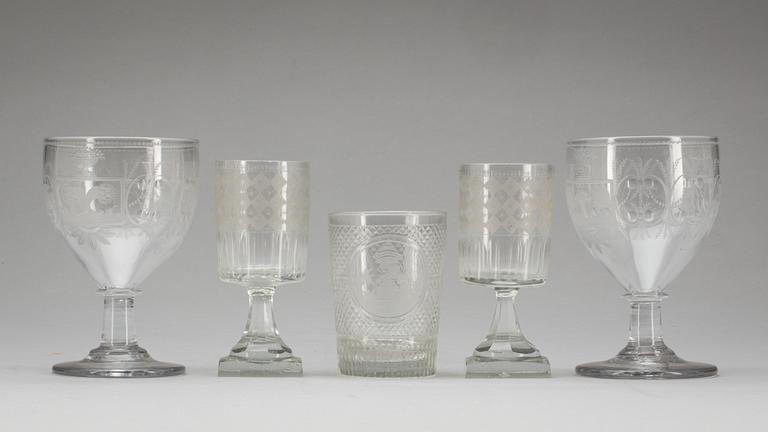 GLAS, 2+2+1 st. Glas, 1800-1900-tal.