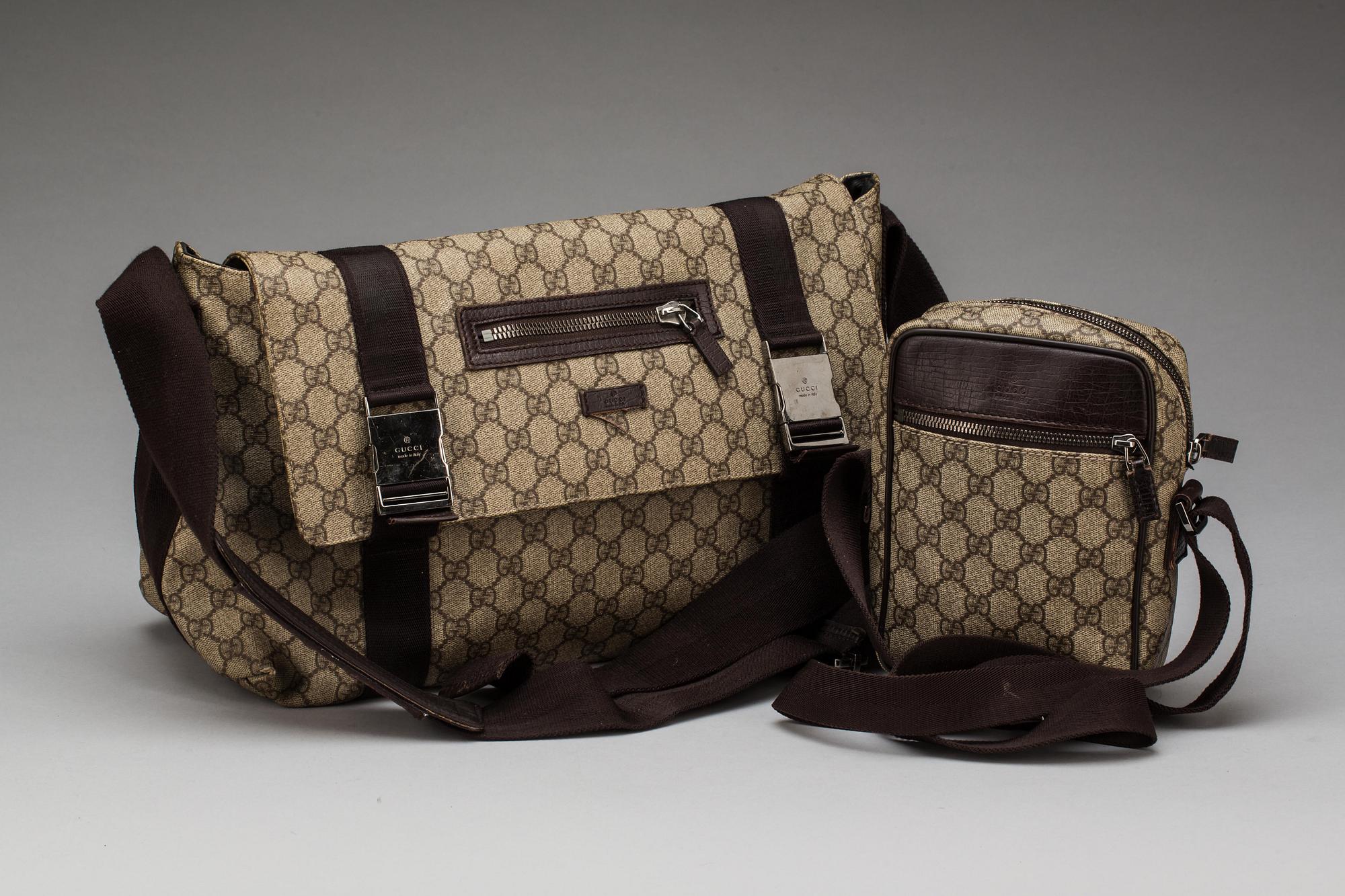 VÄSKOR, 2 st, Gucci.