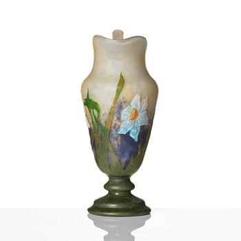 Daum, an Art Nouveau cameo glass jug, Nancy France.