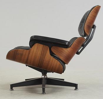 A Charles & Ray Eames 'Lounge Chair', Herman Miller, USA.