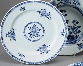 PARTI PORSLIN, 7 delar, mestadels Kina 1700-tal samt 1900-tal.