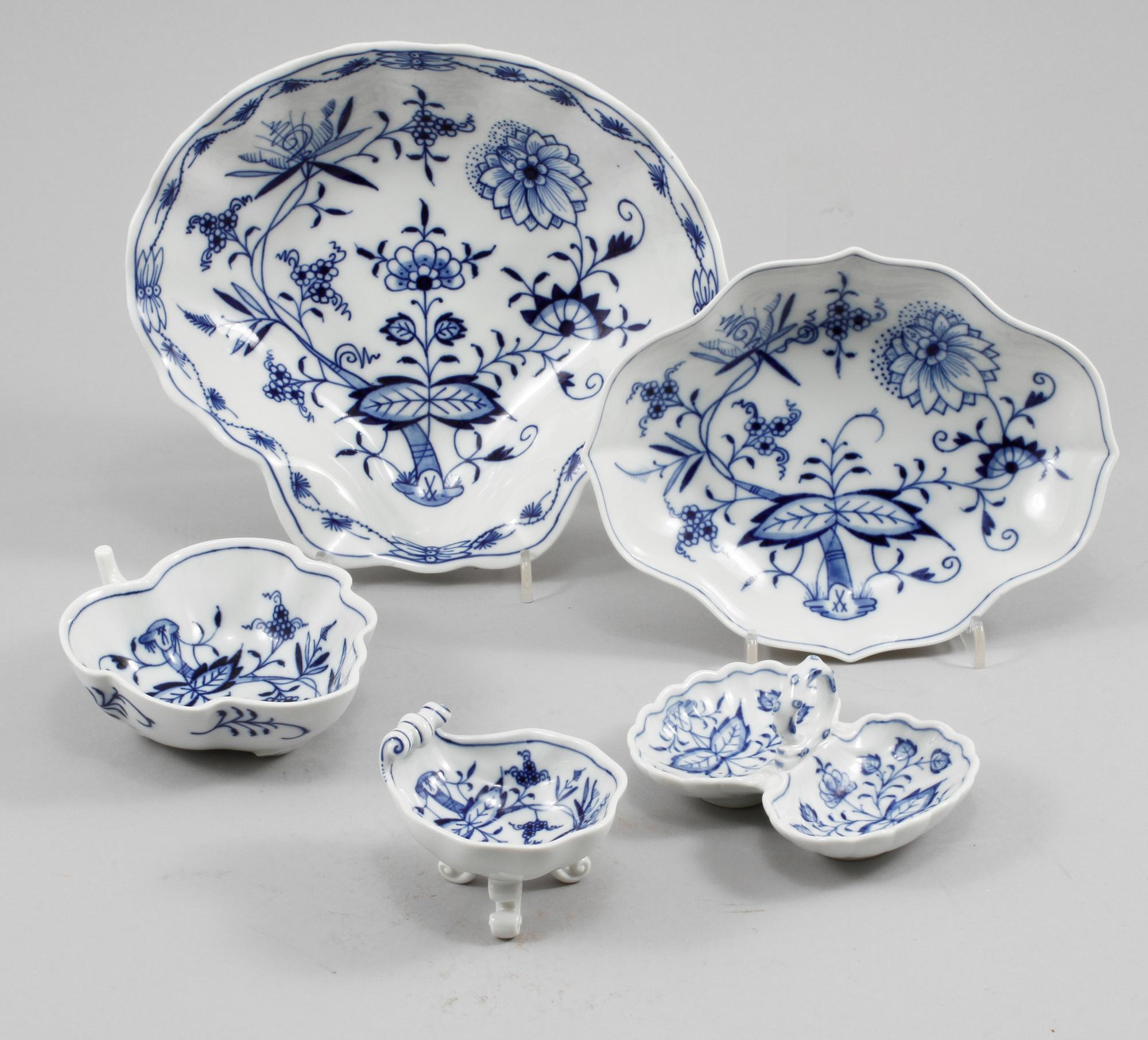 SERVISDELAR, 40 delar, porslin, Meisen, 1900-tal.