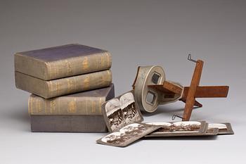 STEREOSKOP MED BILDER, från "The Great War".  Underwood & Underwood New York.