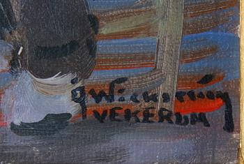 WICKSTRÖM, ÅKE, olja på duk, sign.