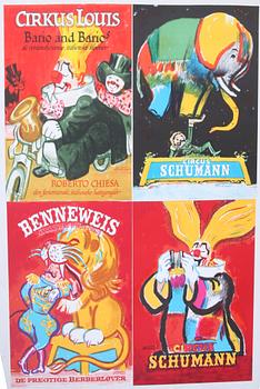 CIRKUSAFFISCHER, 4 st, Erik Stockmarr.