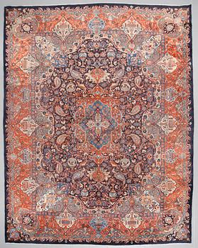 A Kashmar rug, 389 x 303 cm.