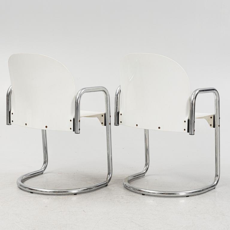Afra & Tobia Scarpa, eight 'Dialogo' armchairs from B&B Italia.
