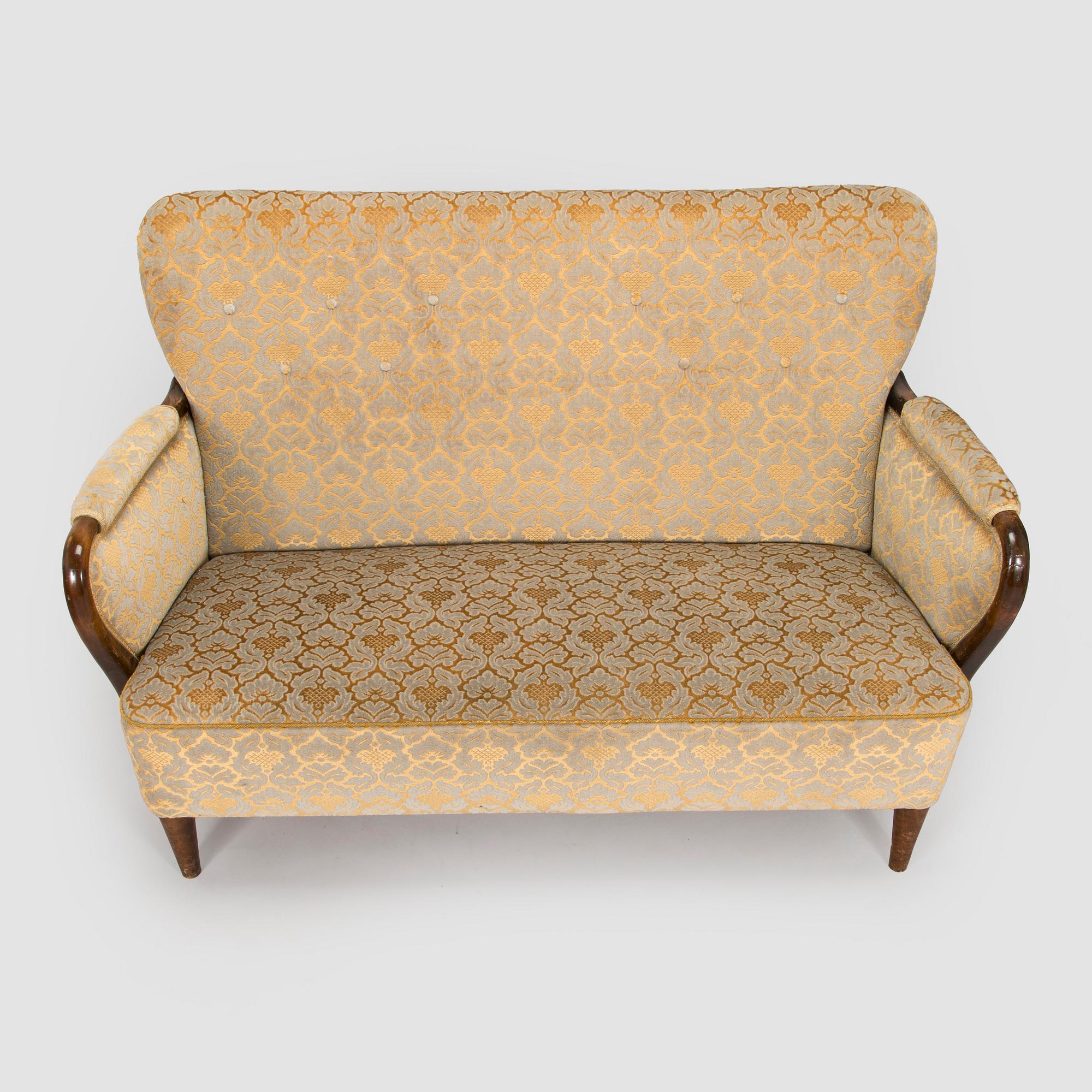 Birger Hahl, soffa samt fåtöljer, ett par, Haimi Oy 1946.