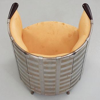 Mats Theselius, an 'Älgskinnsfåtöljen' easy chair by Källemo, Sweden, post 1991.