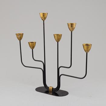 GUNNAR ANDER, a candelabrum, Ystad Metall, second half of the 20th century.