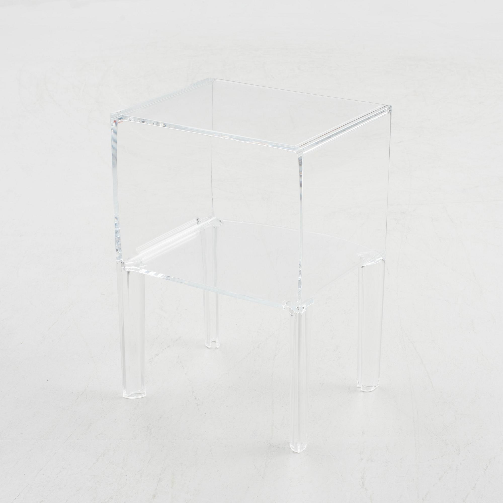 Philippe Starck, side table / bedside table, Ghost Buster Small, Kartell, contemporary.