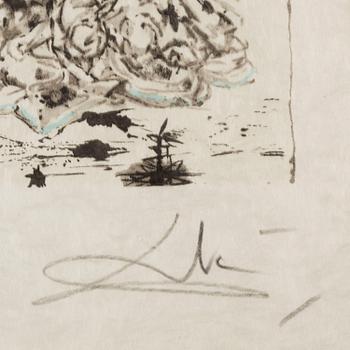 SALVADOR DALí, lithograph,signed and numbered.