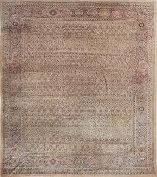 Carpet, antique Sarouk/Täbriz, approx. 510 x 417 metres.