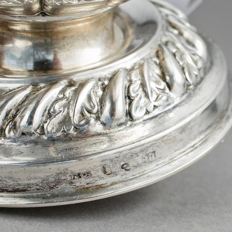 GRÄDDKANNA, silver, Anders Lundqvist, Stockholm, 1842, Vikt 309 g.