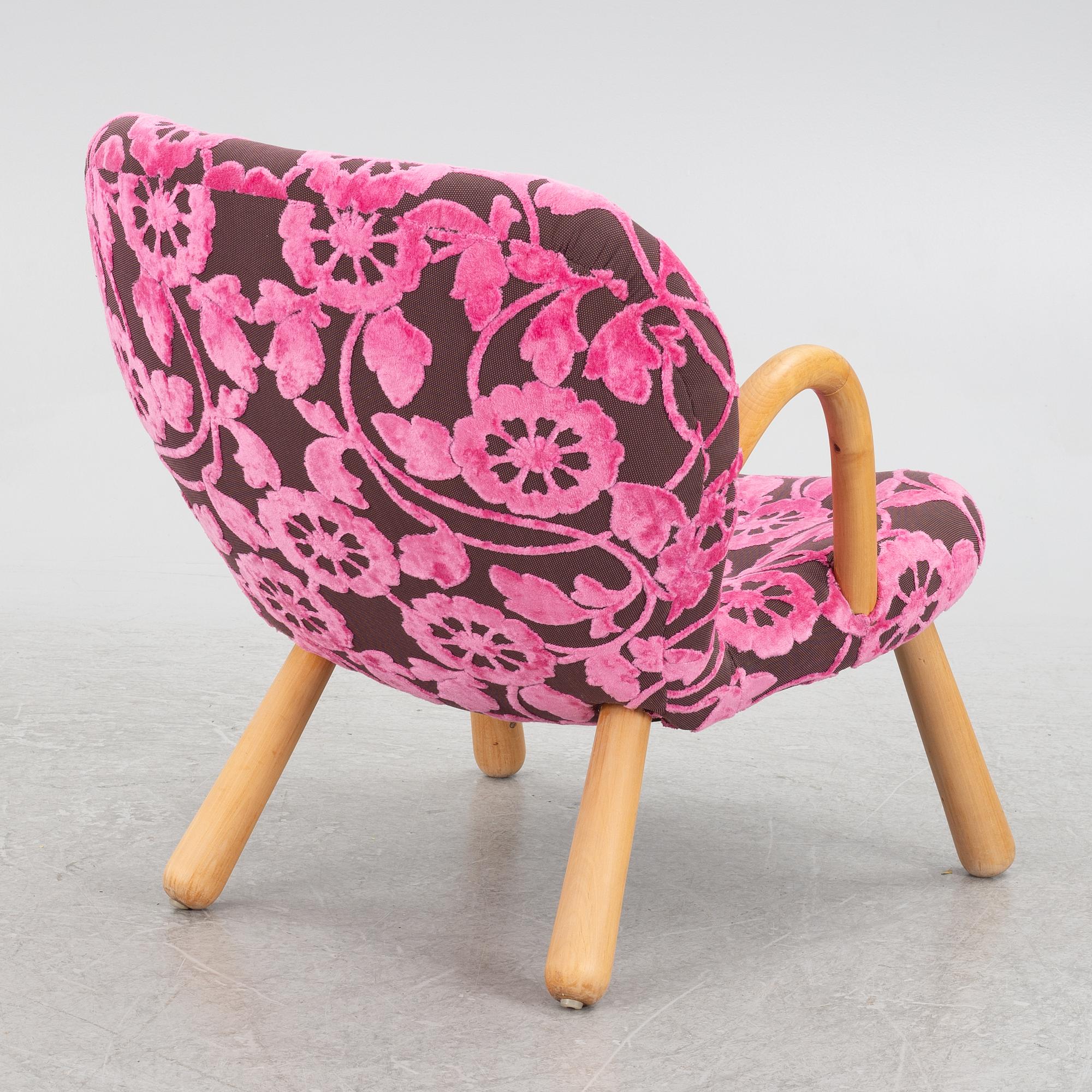 Fåtölj, Scandinavian Modern, "Clam chair"/"Muslinge", 1940/50-tal.