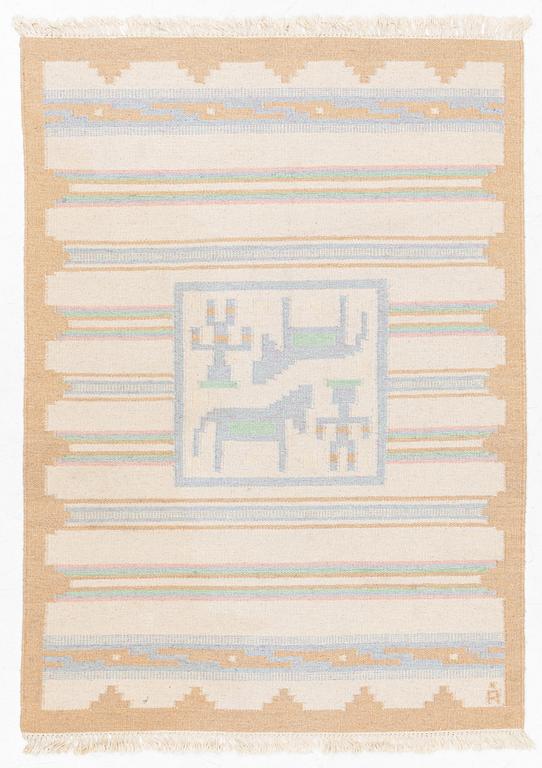 Anna-Johanna Ångström, rug, rölakan technique, signed Å, approx. 195 x 138 cm.