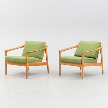 Folke Ohlsson, a apir of 'Monterey' armchairs, Bodafors, Sweden 1962.