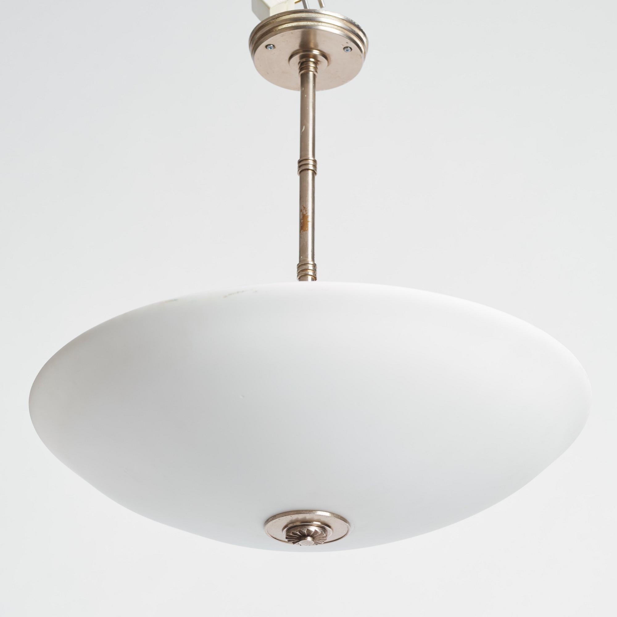 Erik Tidstrand, & Simon Gate, taklampa från Tändstickspalatset, Nordiska Kompaniet & Orrefors, ca 1928.