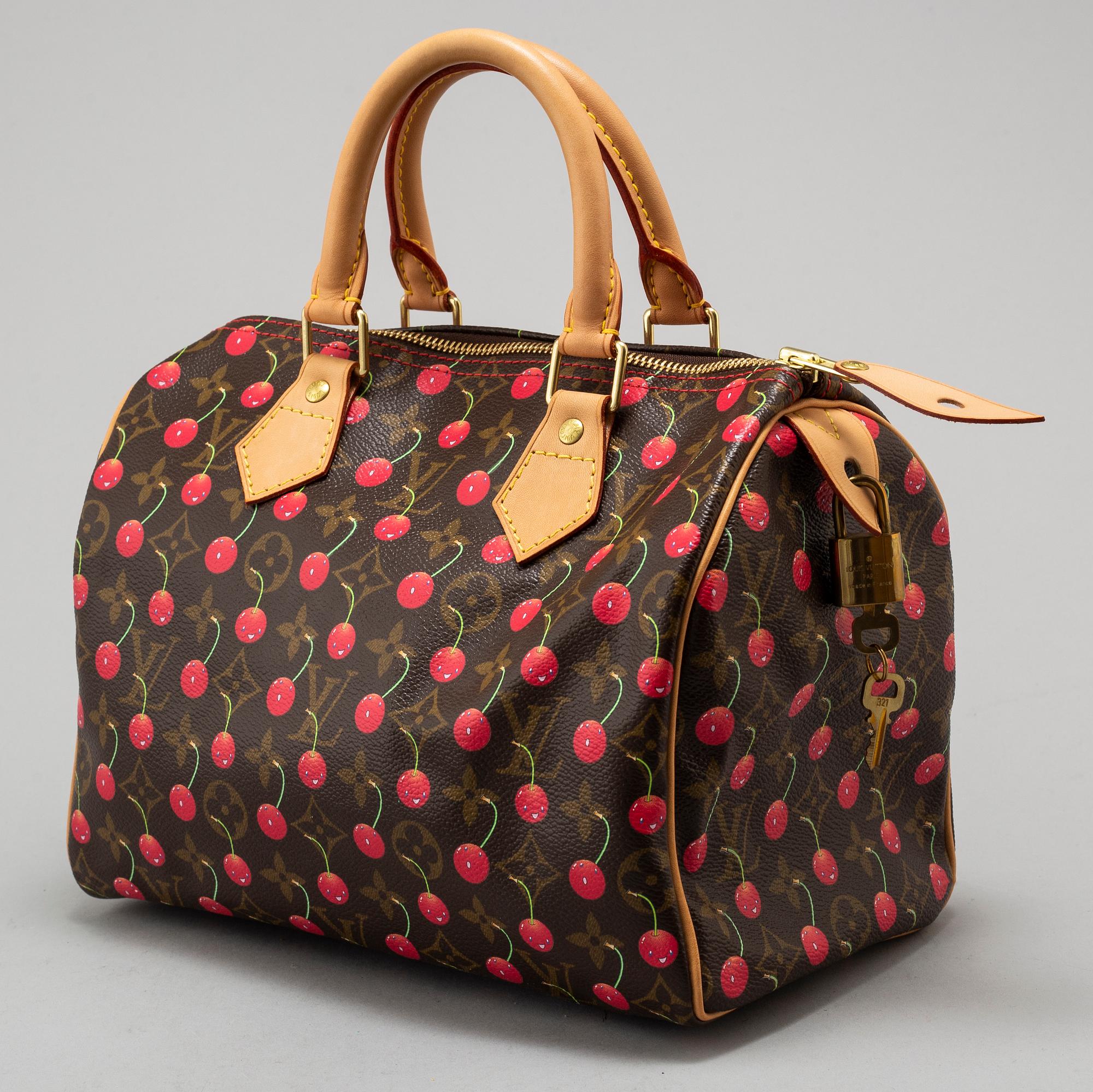 LOUIS VUITTON, "Monogram cerises cherry Speedy 25", limited edition s/s 2005.