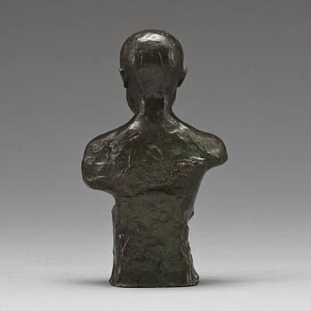 JOHANNES COLLIN, skulptur/brons, signerad och daterad 1910. Gjutare L Rasmussen, Köpenhamn.