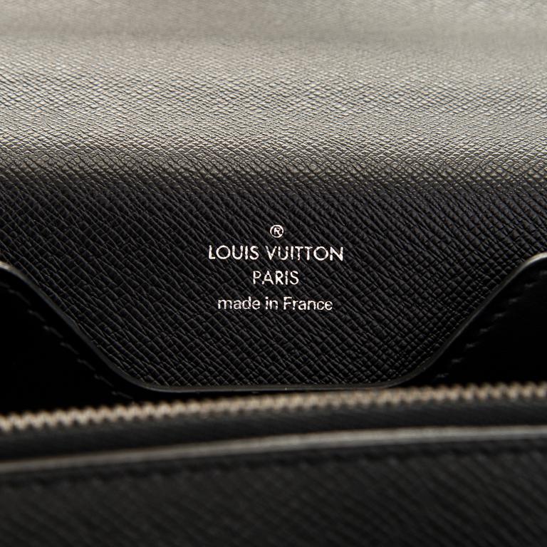 Louis Vuitton, a black Taiga leather 'Neo Robusto 2 Compartment' briefcase.