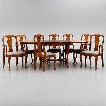 MATGRUPP, 9 delar, rokokostil, 1900-talets första hälft.