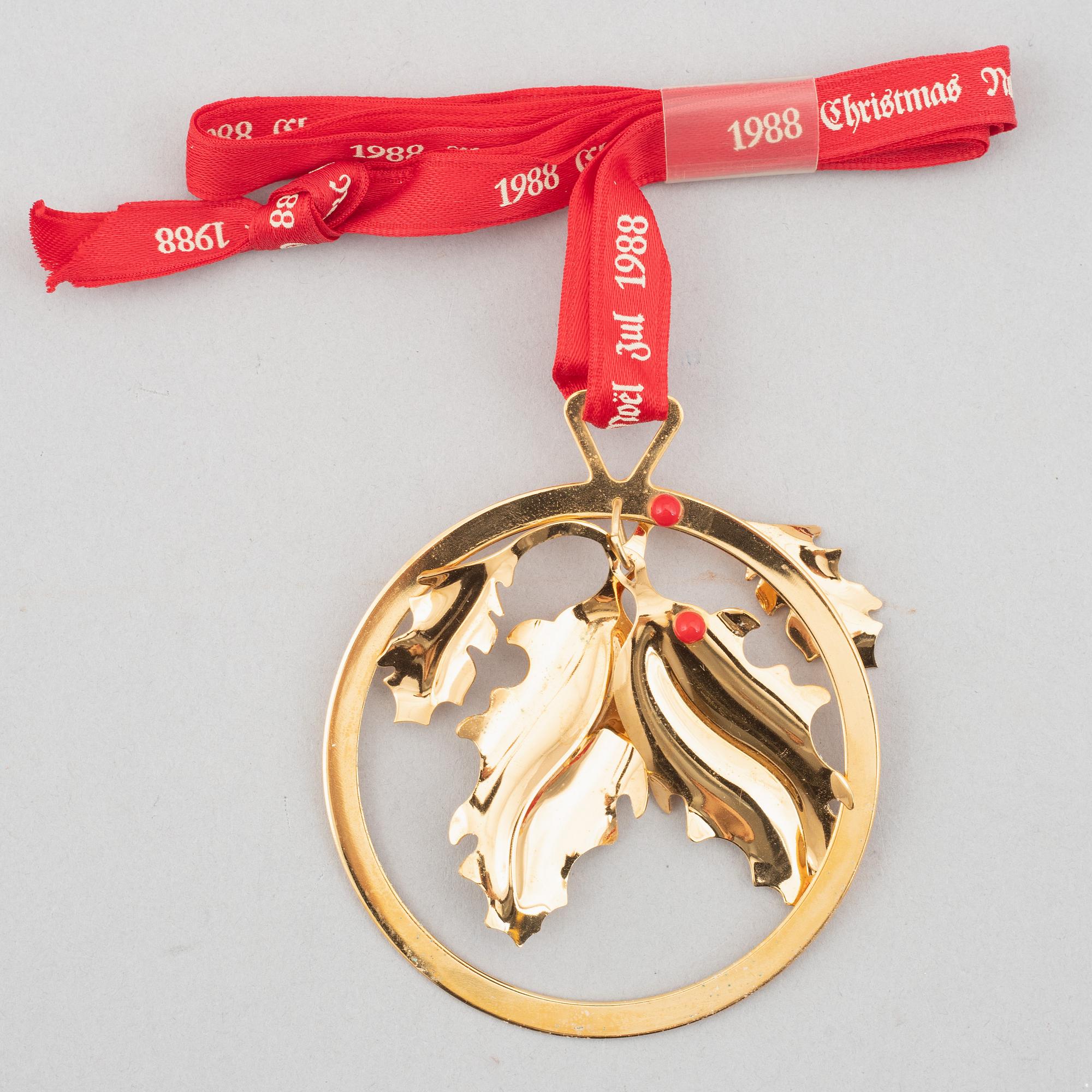 Georg Jensen, Christmas tree decorations, Denmark, 1980s-90s (14 pcs).