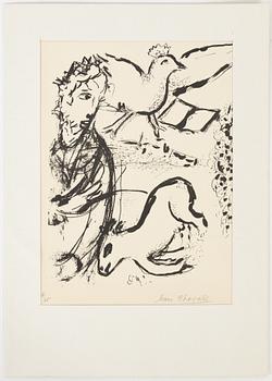 Marc Chagall, litografi, signerad och numrerad 6/75.