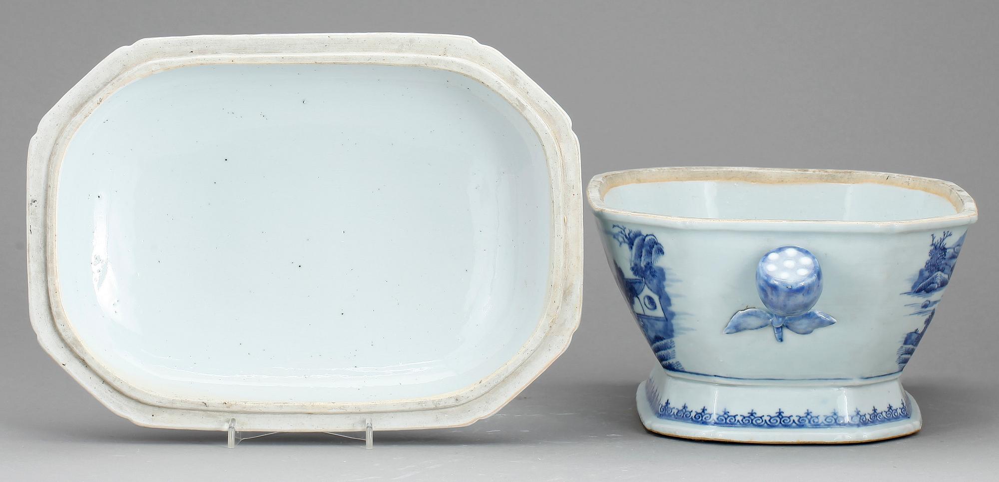 TERRIN med LOCK, porslin, Kina, Qianlong (1736-1795).