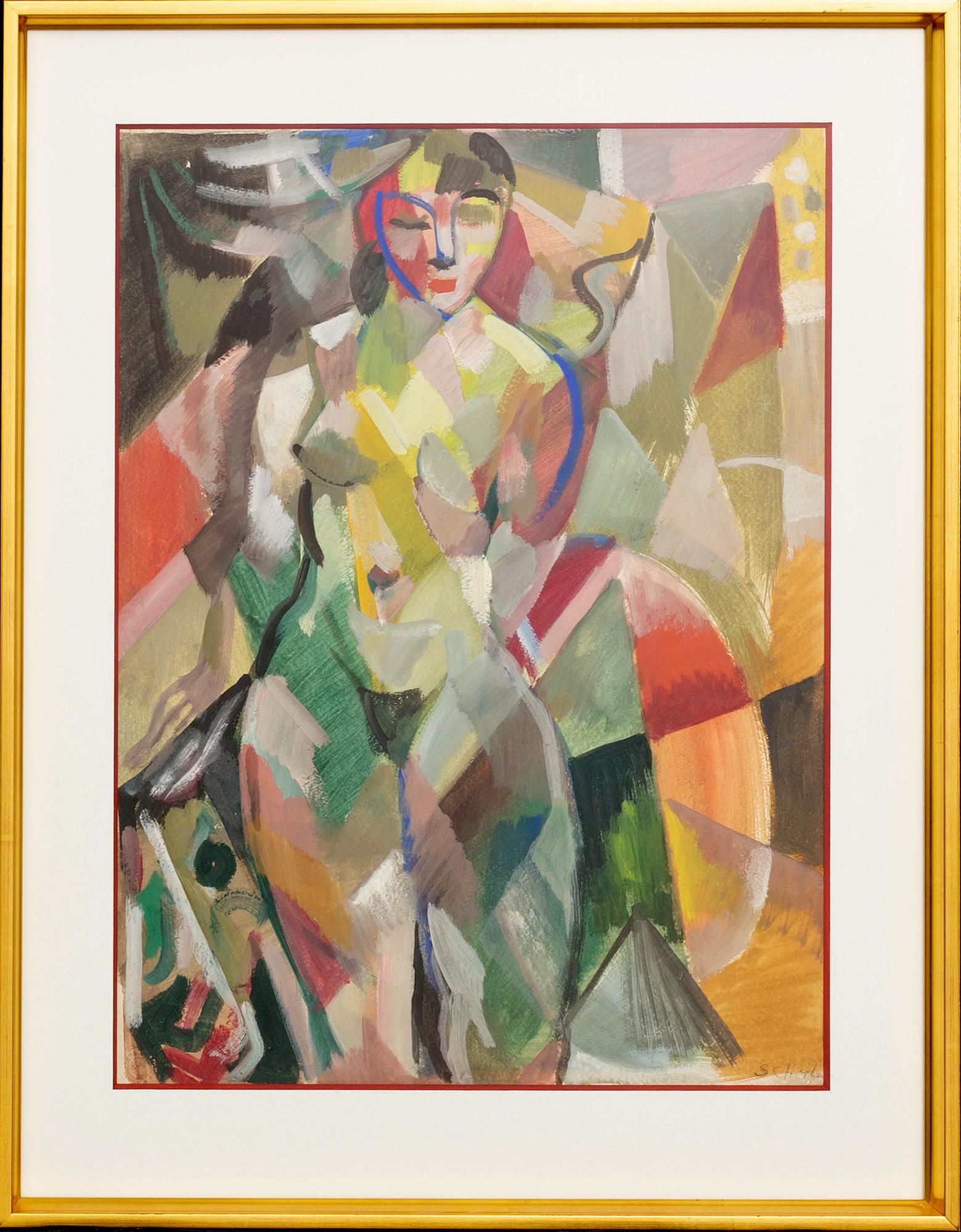 JULES SCHYL, blandteknik signerad.