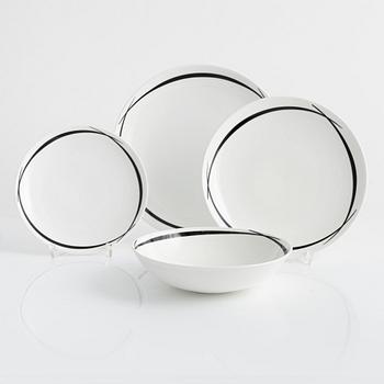 Stig Lindberg, servisdelar,  32 st, benporslin, "Pencil", Gustavsberg.