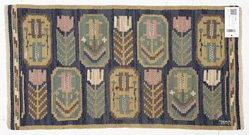 Märta Måås-Fjetterström, Tapestry 'The Medallions', rölakan, approx. 82 x 43 cm, signed AB MMF.