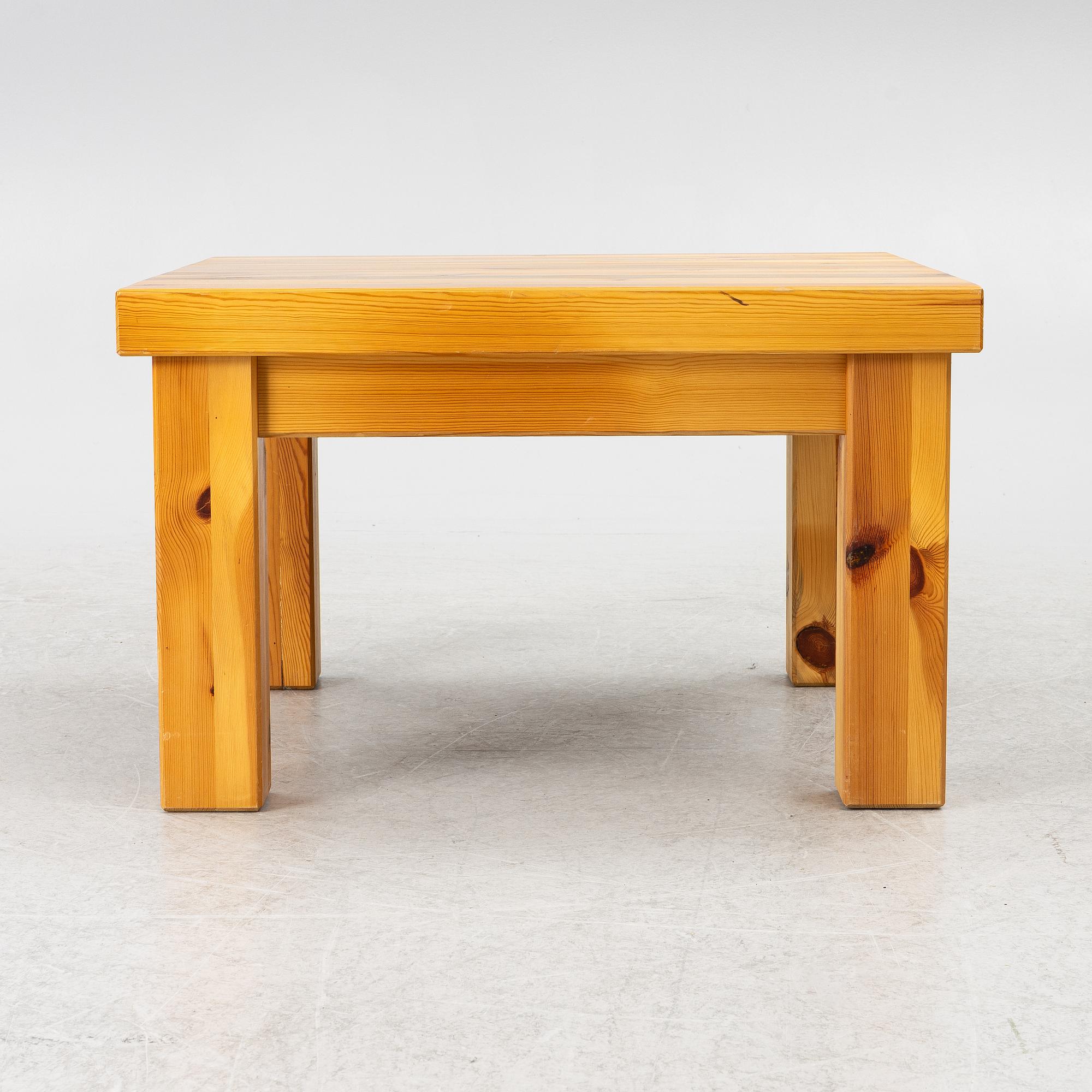 Coffee table, pine, Stockholms Träinrednings AB (Trä-Inn), 1970s.