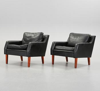 FÅTÖLJER, ett par, 1960-tal.