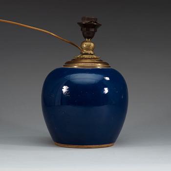 A powder blue jar, Qing dynasty, Qianlong (1736-95).