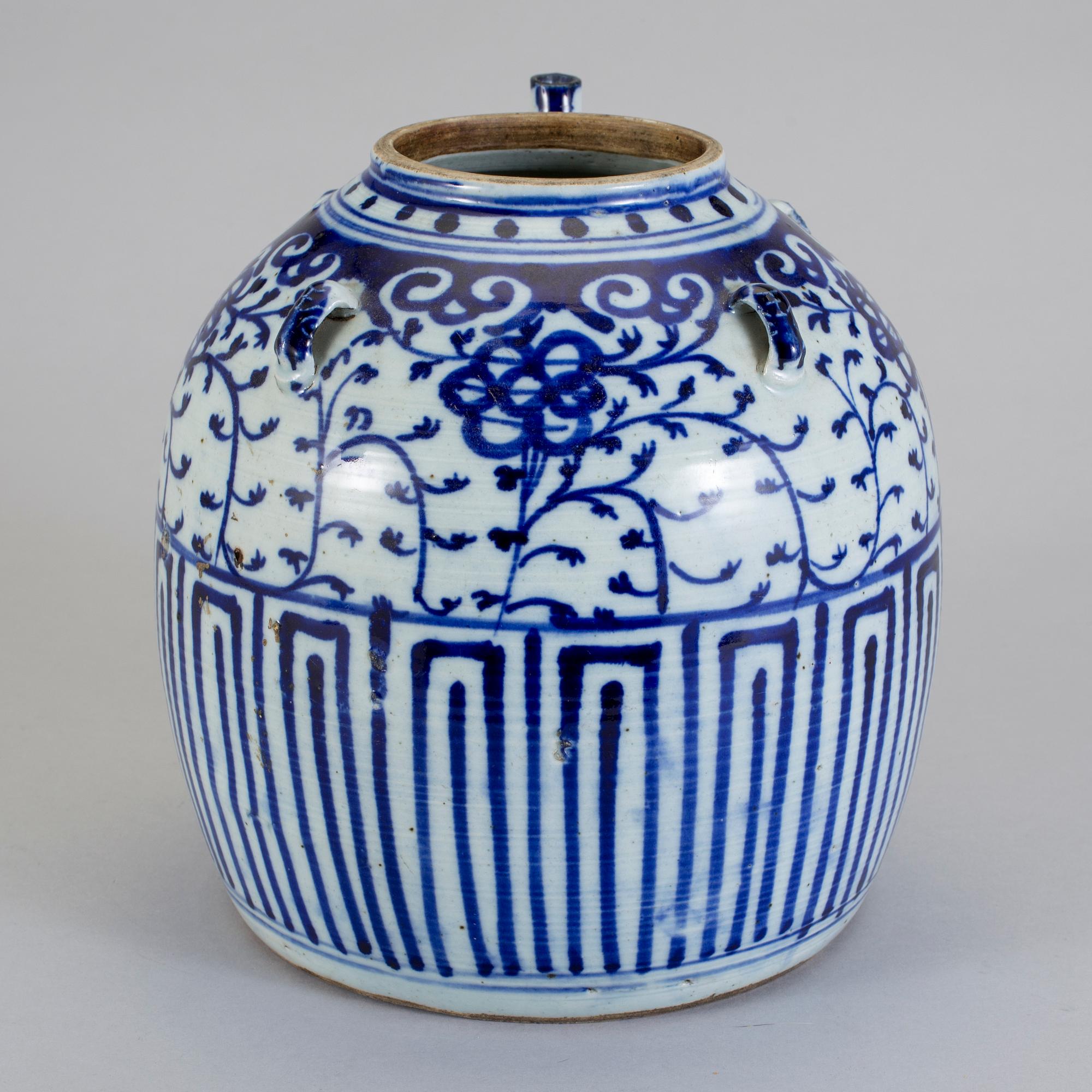 KANNA, porslin, Kina, 1800-tal.