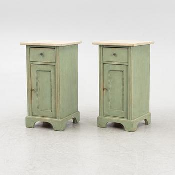 A pair of bedside tables, early 20th Century.