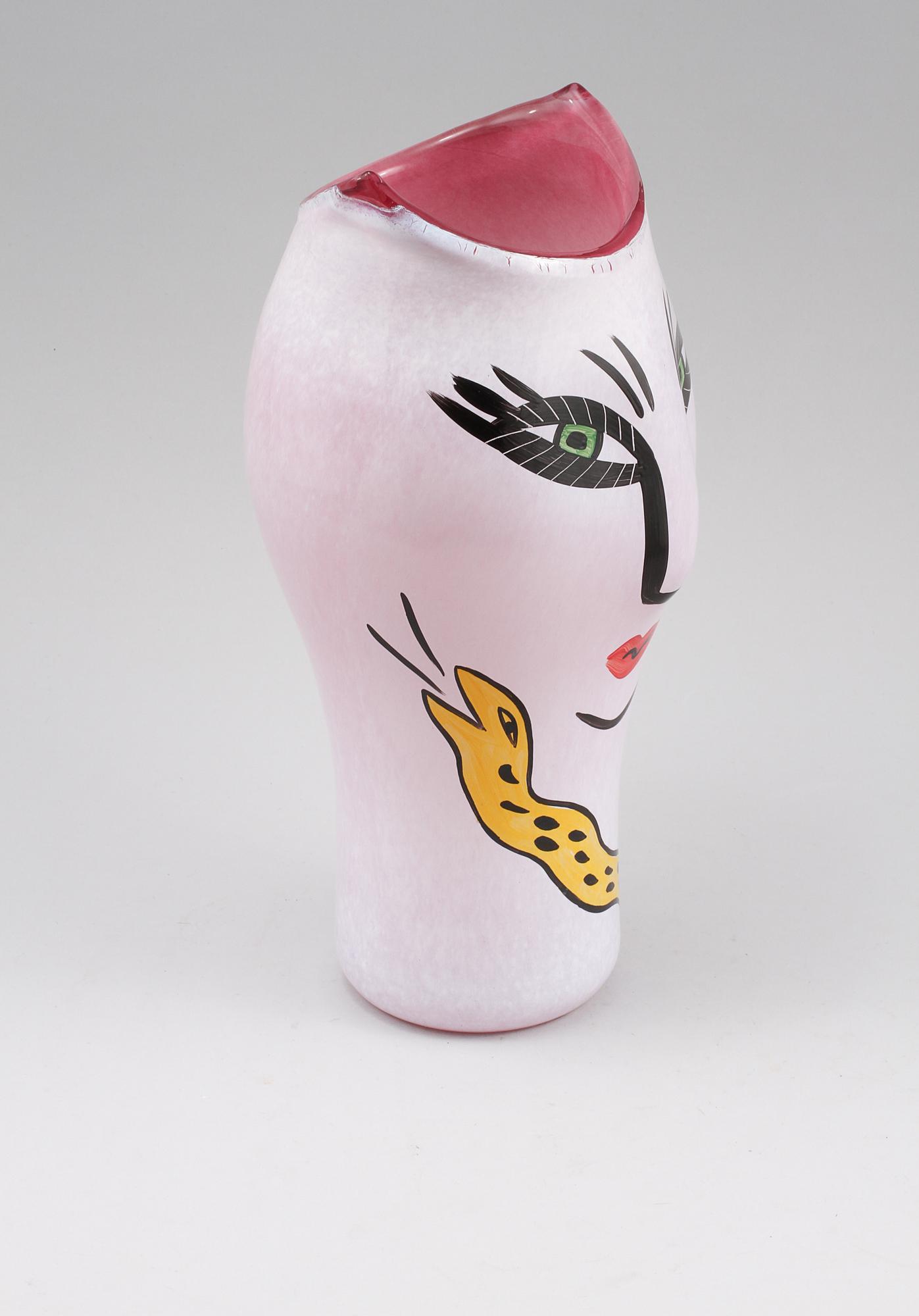 VAS, glas, "Open Minds", Ulrica Hydman Vallien, Kosta Boda, 1900-talets slut.
