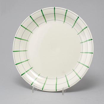 An earthenware tableware set of 62 pcs, 'Spaljé', designed by Wilhelm Kåge for Gustavsberg, around mid 20th century.