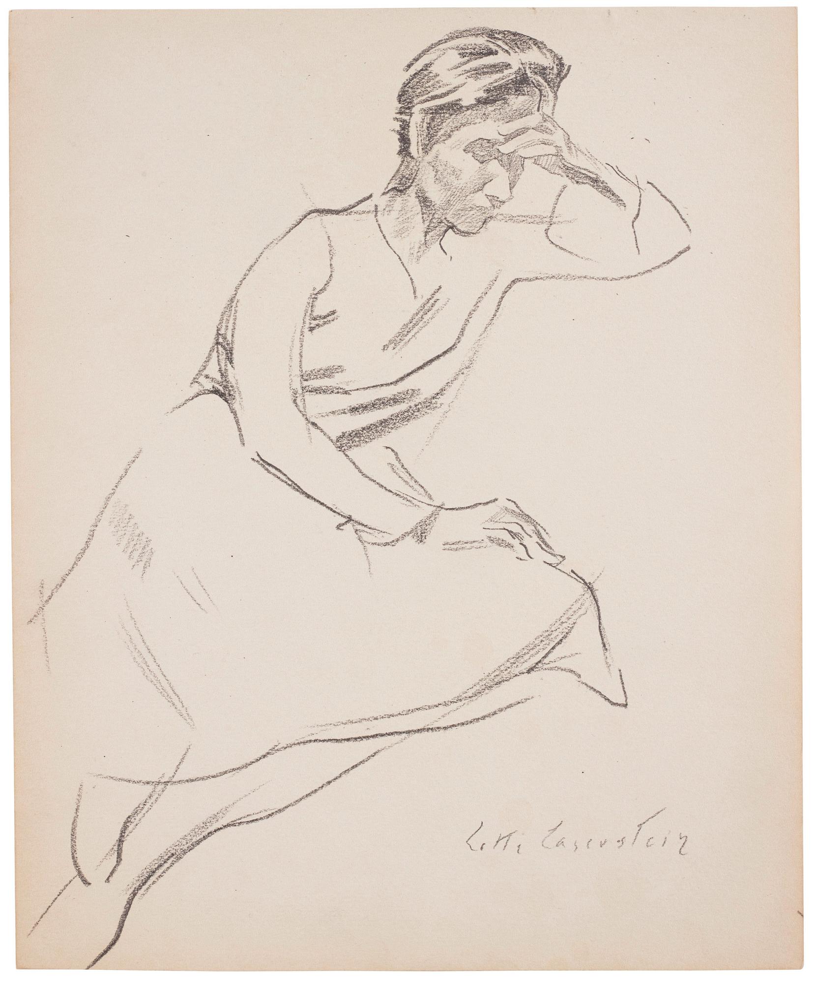 Lotte Laserstein, Sittande Traute.