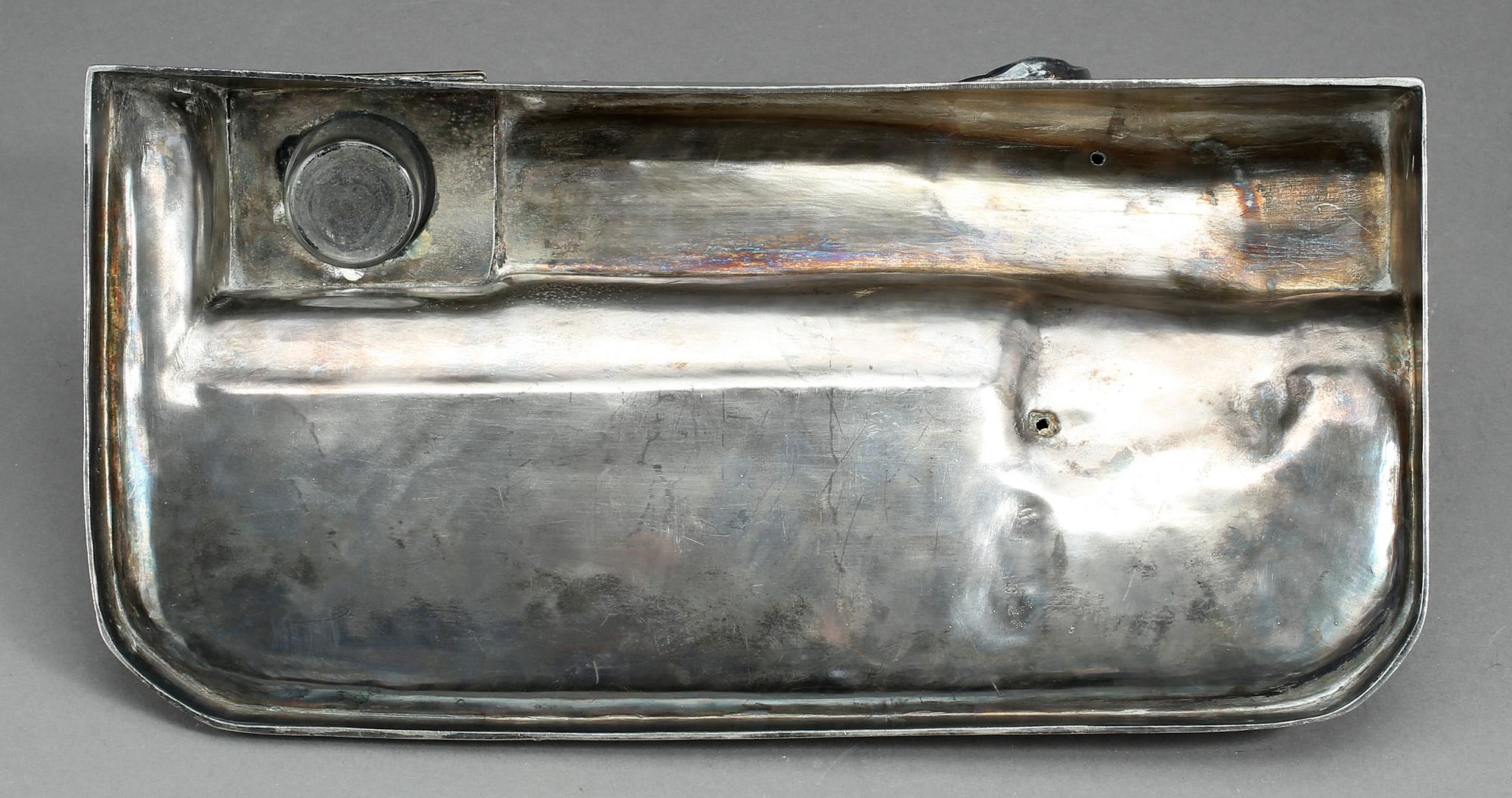 SKRIVSTÄLL, vitmetall, 1900-tal.