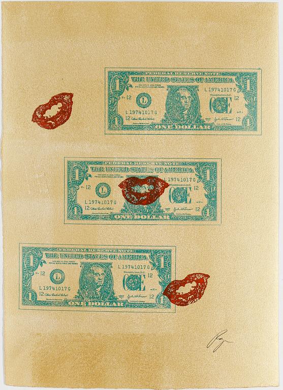 RICHARD RYAN, monoprint, signerad.