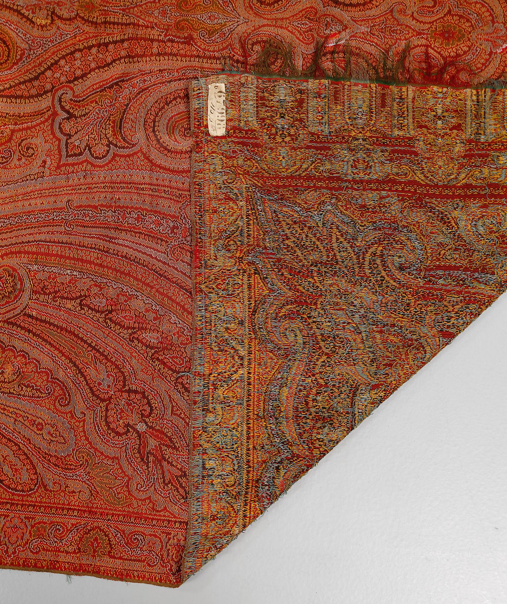 PAISLEYSJAL, 1900-talets första hälft, 290 x 143 cm.